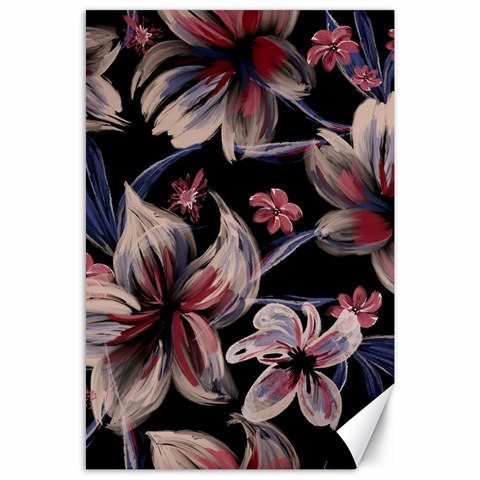 Flowers Floral Pattern Design Canvas 24  x 36  from ArtsNow.com 23.35 x34.74  Canvas - 1