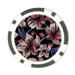 Flowers Floral Pattern Design Poker Chip Card Guard