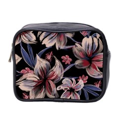 Flowers Floral Pattern Design Mini Toiletries Bag (Two Sides) from ArtsNow.com Front