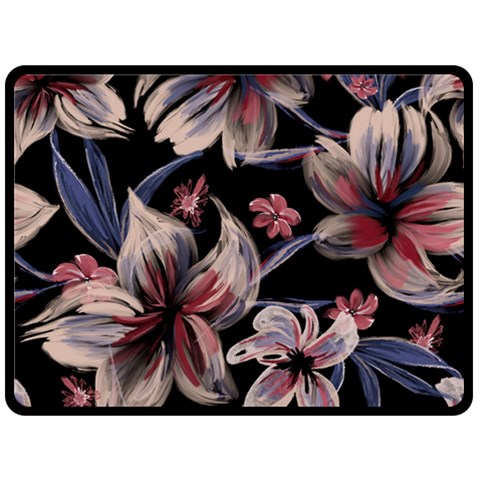 Flowers Floral Pattern Design Fleece Blanket (Large) from ArtsNow.com 80 x60  Blanket Front