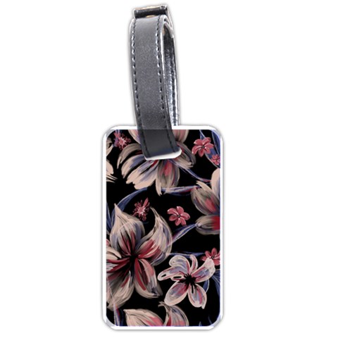 Flowers Floral Pattern Design Luggage Tag (one side) from ArtsNow.com Front