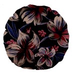 Flowers Floral Pattern Design Large 18  Premium Round Cushions