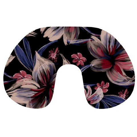 Flowers Floral Pattern Design Travel Neck Pillow from ArtsNow.com Front