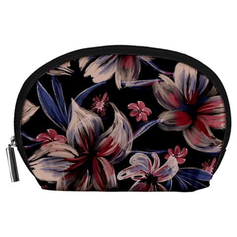 Flowers Floral Pattern Design Accessory Pouch (Large) from ArtsNow.com Front