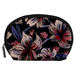 Flowers Floral Pattern Design Accessory Pouch (Large) from ArtsNow.com Front