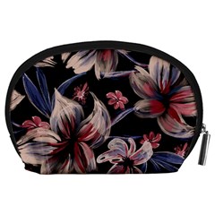 Flowers Floral Pattern Design Accessory Pouch (Large) from ArtsNow.com Back