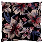 Flowers Floral Pattern Design Standard Premium Plush Fleece Cushion Case (One Side)