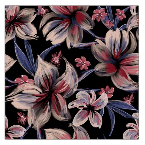 Flowers Floral Pattern Design Square Satin Scarf (36  x 36 ) from ArtsNow.com Front