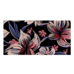 Flowers Floral Pattern Design Satin Shawl 45  x 80 