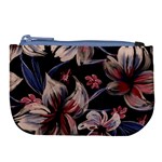 Flowers Floral Pattern Design Large Coin Purse