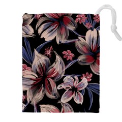 Flowers Floral Pattern Design Drawstring Pouch (5XL) from ArtsNow.com Front