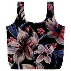 Flowers Floral Pattern Design Full Print Recycle Bag (XXL) from ArtsNow.com Front