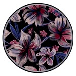 Flowers Floral Pattern Design Wireless Fast Charger(Black)