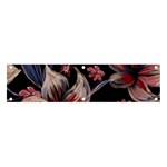 Flowers Floral Pattern Design Banner and Sign 4  x 1 