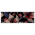 Flowers Floral Pattern Design Banner and Sign 6  x 2 