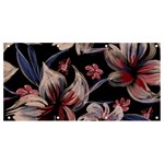 Flowers Floral Pattern Design Banner and Sign 8  x 4 