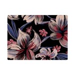 Flowers Floral Pattern Design Premium Plush Fleece Blanket (Mini)