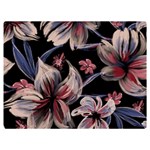 Flowers Floral Pattern Design Premium Plush Fleece Blanket (Extra Small)