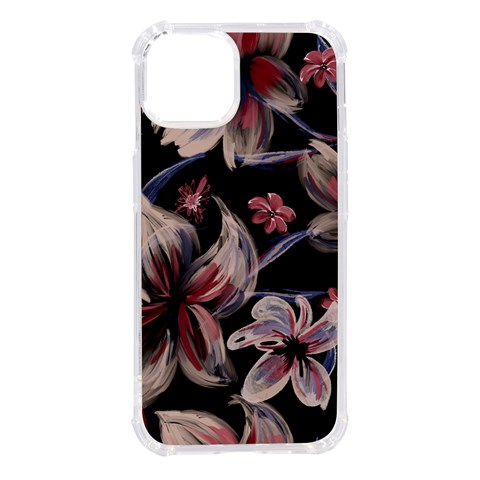 Flowers Floral Pattern Design iPhone 14 TPU UV Print Case from ArtsNow.com Front