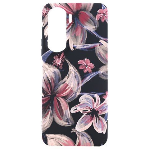 Flowers Floral Pattern Design Samsung Galaxy S24 Plus 6.7 Inch Black TPU UV Case from ArtsNow.com Front