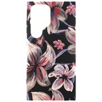 Flowers Floral Pattern Design Samsung Galaxy S24 Ultra 6.9 Inch Black TPU UV Case