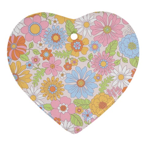 Pattern Background Vintage Floral Ornament (Heart) from ArtsNow.com Front