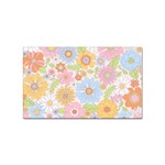 Pattern Background Vintage Floral Sticker (Rectangular)