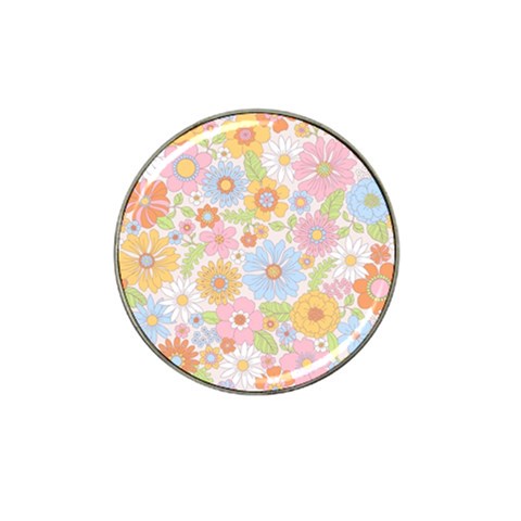 Pattern Background Vintage Floral Hat Clip Ball Marker (10 pack) from ArtsNow.com Front