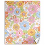 Pattern Background Vintage Floral Canvas 16  x 20 