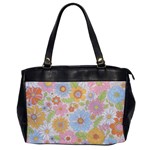 Pattern Background Vintage Floral Oversize Office Handbag