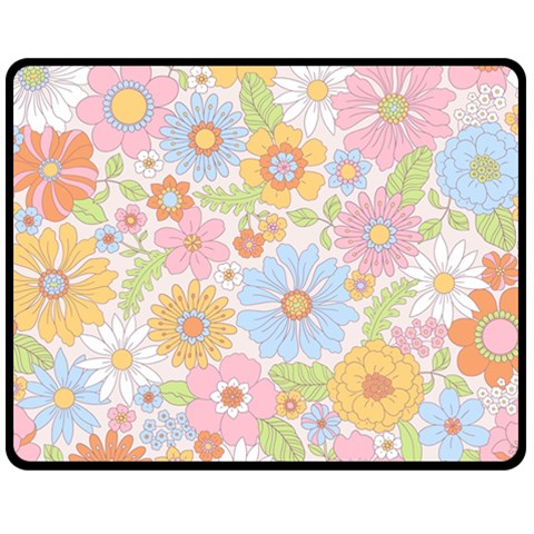 Pattern Background Vintage Floral Fleece Blanket (Medium) from ArtsNow.com 60 x50  Blanket Front