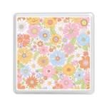 Pattern Background Vintage Floral Memory Card Reader (Square)