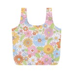 Pattern Background Vintage Floral Full Print Recycle Bag (M)