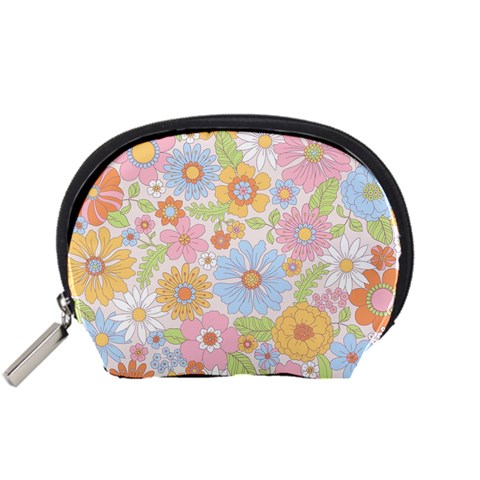 Pattern Background Vintage Floral Accessory Pouch (Small) from ArtsNow.com Front