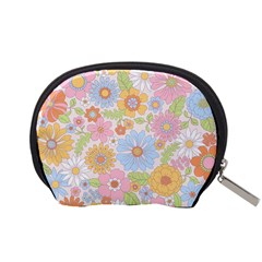 Pattern Background Vintage Floral Accessory Pouch (Small) from ArtsNow.com Back