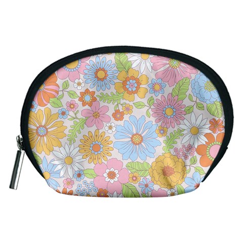 Pattern Background Vintage Floral Accessory Pouch (Medium) from ArtsNow.com Front