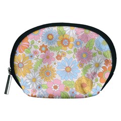 Pattern Background Vintage Floral Accessory Pouch (Medium) from ArtsNow.com Front