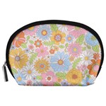 Pattern Background Vintage Floral Accessory Pouch (Large)