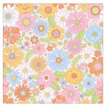 Pattern Background Vintage Floral Square Satin Scarf (36  x 36 )