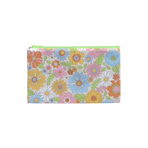 Pattern Background Vintage Floral Cosmetic Bag (XS) from ArtsNow.com Front