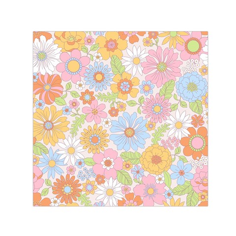 Pattern Background Vintage Floral Square Satin Scarf (30  x 30 ) from ArtsNow.com Front