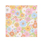 Pattern Background Vintage Floral Square Satin Scarf (30  x 30 )