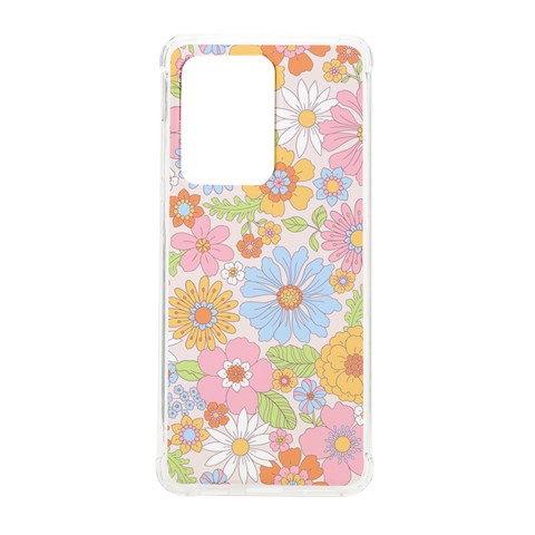 Pattern Background Vintage Floral Samsung Galaxy S20 Ultra 6.9 Inch TPU UV Case from ArtsNow.com Front