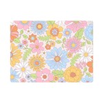 Pattern Background Vintage Floral Premium Plush Fleece Blanket (Mini)