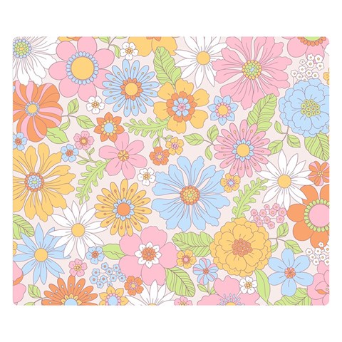 Pattern Background Vintage Floral Premium Plush Fleece Blanket (Small) from ArtsNow.com 50 x40  Blanket Front