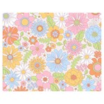 Pattern Background Vintage Floral Premium Plush Fleece Blanket (Medium)