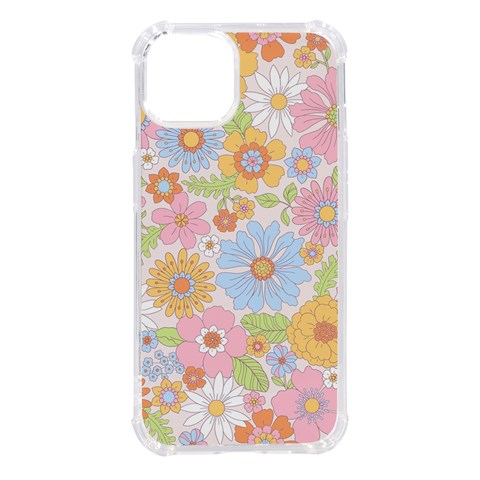 Pattern Background Vintage Floral iPhone 14 TPU UV Print Case from ArtsNow.com Front