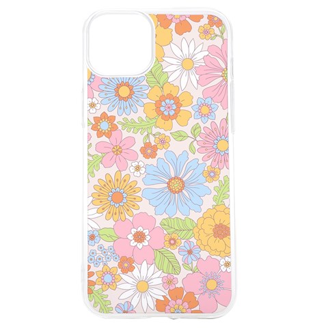 Pattern Background Vintage Floral iPhone 15 TPU UV Print Case from ArtsNow.com Front