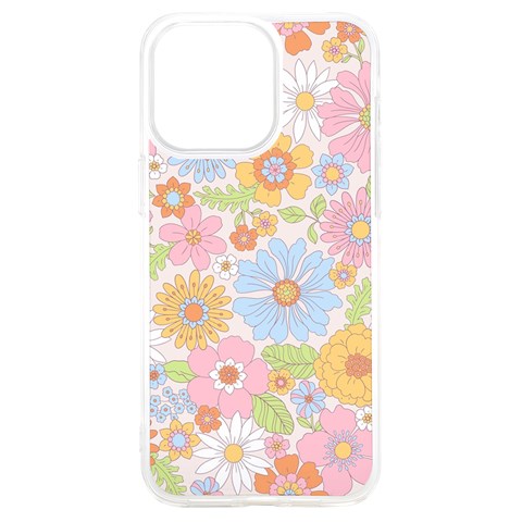 Pattern Background Vintage Floral iPhone 15 Plus TPU UV Print Case from ArtsNow.com Front