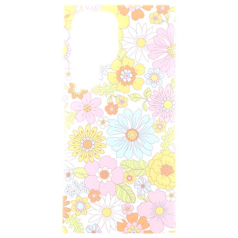 Pattern Background Vintage Floral Samsung Galaxy S24 Ultra 6.9 Inch Black TPU UV Case from ArtsNow.com Front